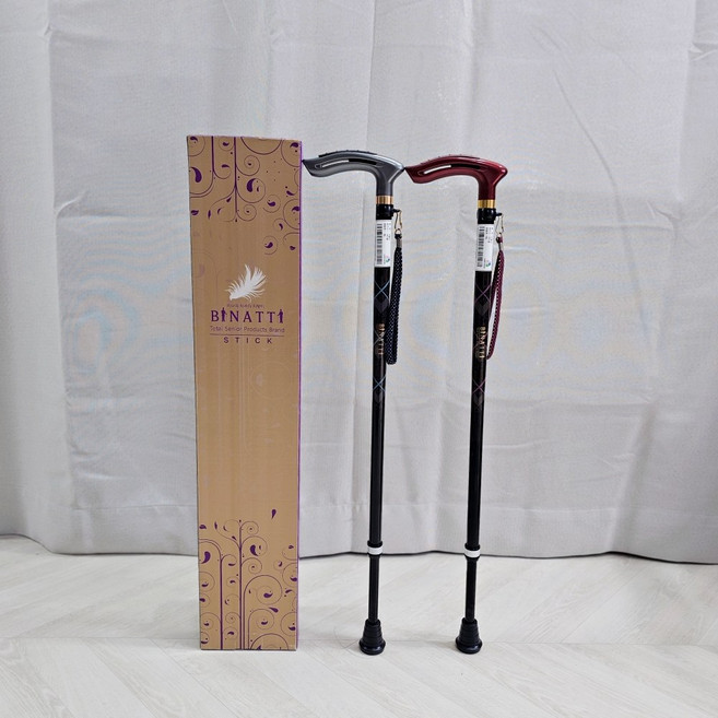 고급 카본 노인 지팡이 비나띠 아이온 NS 효도 어르신 접이식 할머니 패션 명품 지팡이 장기 요양 등급 복지용구 실버용품 요양등급 어르신용, 그레이/노인장기요양등급 할인구매(본인부담금 9%), 1개