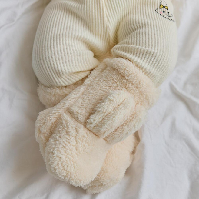 원라인 쫑긋토끼 아기 풋워머 발토시 수면양말