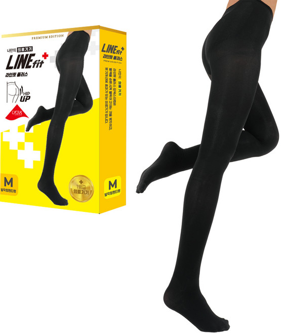 라인핏플러스 1등급 의료용 프리미엄 종아리 압박밴드 (종아리형 무릎발트임형 허벅지확장형 무릎발막힘형 발막힘팬티형), 팬티스타킹/허리 높이, 1개