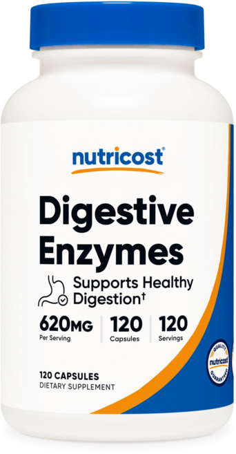 뉴트리코스트 소화 효소 620mg 캡슐, 120개입, 1개, 120정