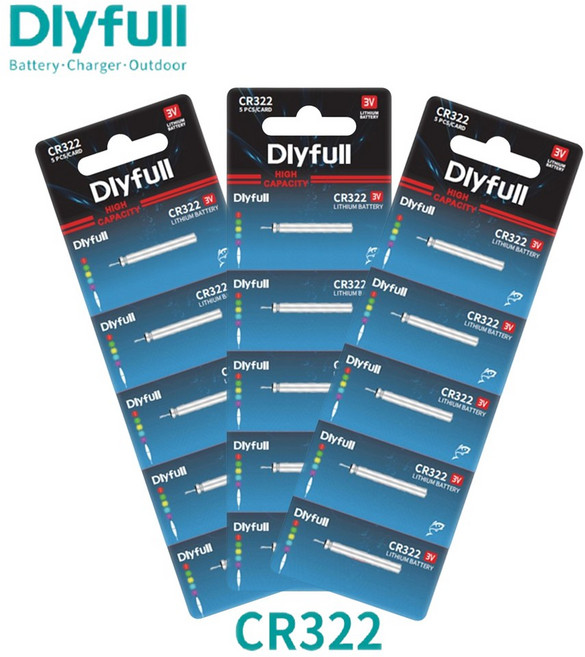 전자 찌 밧데리 cr425 cr311 cr322 cr435 DLYFULL 민물 바다 낚시 배터리 전자케미 전자구멍찌 건전지, 5개