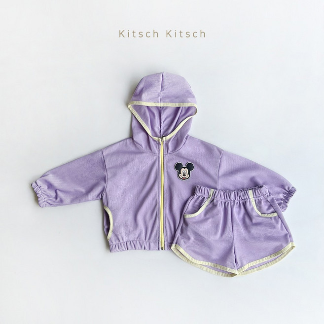 디즈니 메쉬 후드집업 상하세트 물놀이룩 키치키치