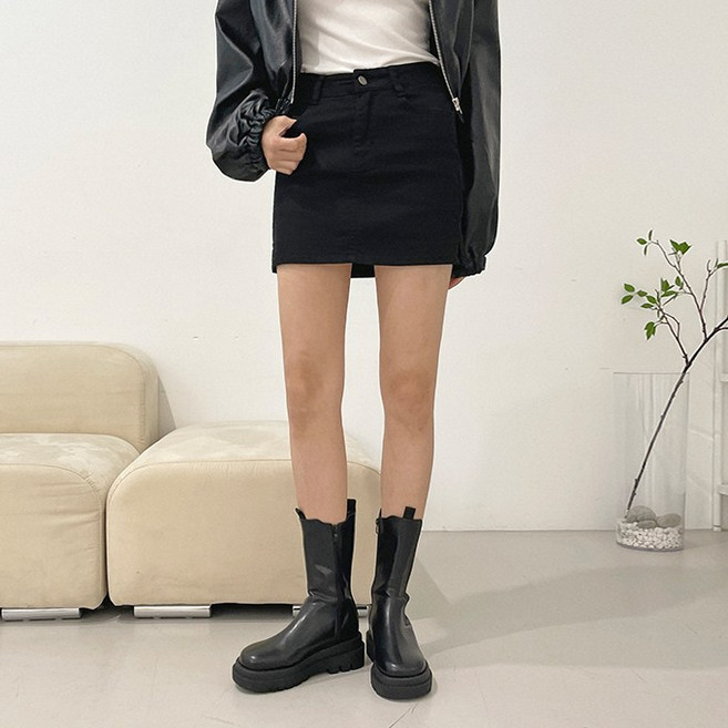 올시즌 썸데이 블랙 치마바지 빅사이즈 치마 926