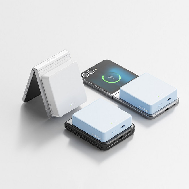 맥세이프 미니 고속 무선 보조배터리 8000mAh, 화이트, mi280DT