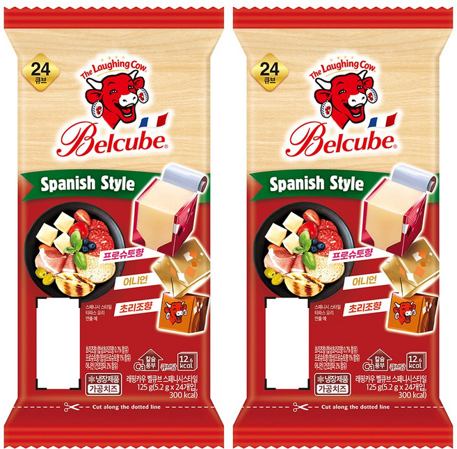 래핑카우 벨큐브 24큐브 125g 스패니시 2개