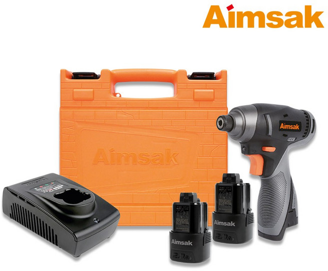 아임삭 임팩드릴 AI414M3G 충전임팩드라이버 + 배터리2개 충전기1개 비트2개 케이스 풀세트, 1개
