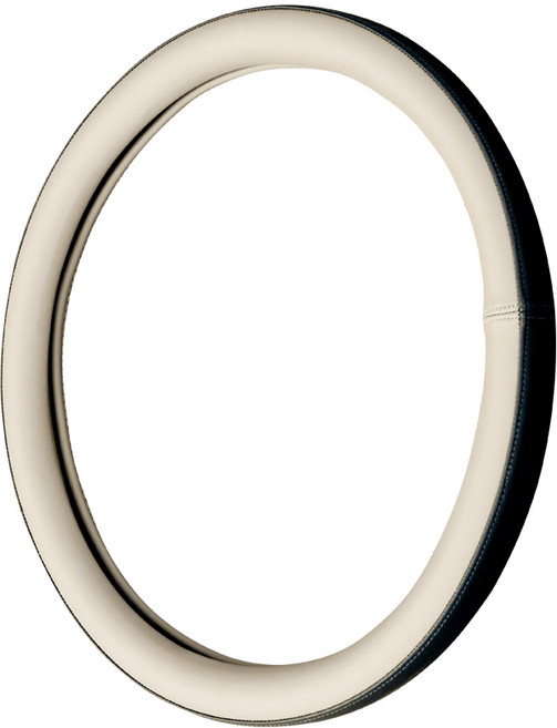 루젠 그랜저 GN7 자동차 핸들커버 투톤 스티어링, 브라운베이지