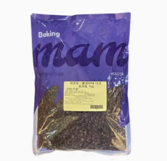 벨코라데 다크초코칩 소분 (벨코라도) 아이스박스포함, 1개, 1kg