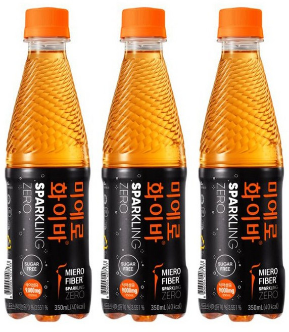 미에로화이바 스파클링 제로 탄산음료, 350ml, 24개