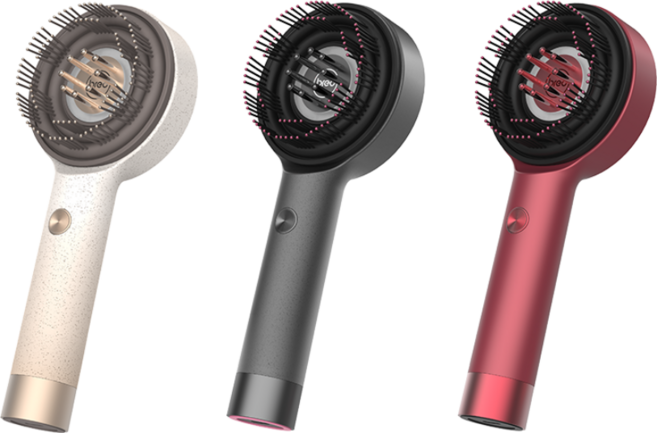 브레오 스칼프3 두피마사지기 충전식 적외선 앰플투입 각질 케어 안마기 무선 헤어 브러쉬, 금빛의, 1개