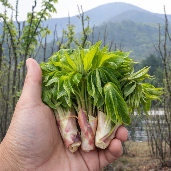 [일30박스특가] 당일수확 제철 국산 엄나무순, 1박스, 1kg