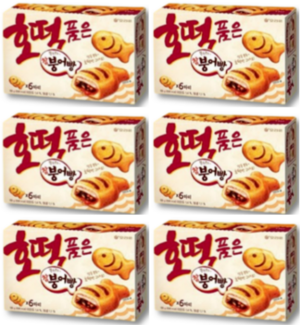 오리온 호떡품은 참붕어빵, 186g, 6개