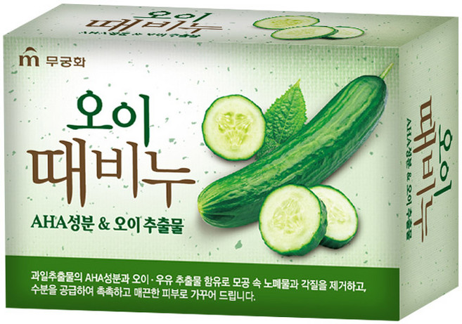 무궁화 오이 때비누, 90g, 36개입