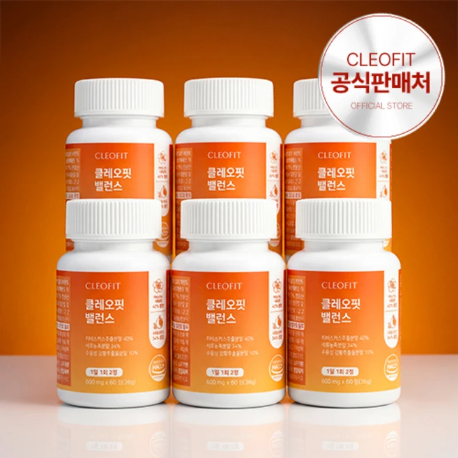 클레오핏 밸런스 3중케어, 6개, 60정 - 쿠팡