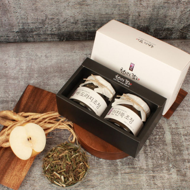 담은청 배도라지조청+인진쑥조청600g, 600g, 1개