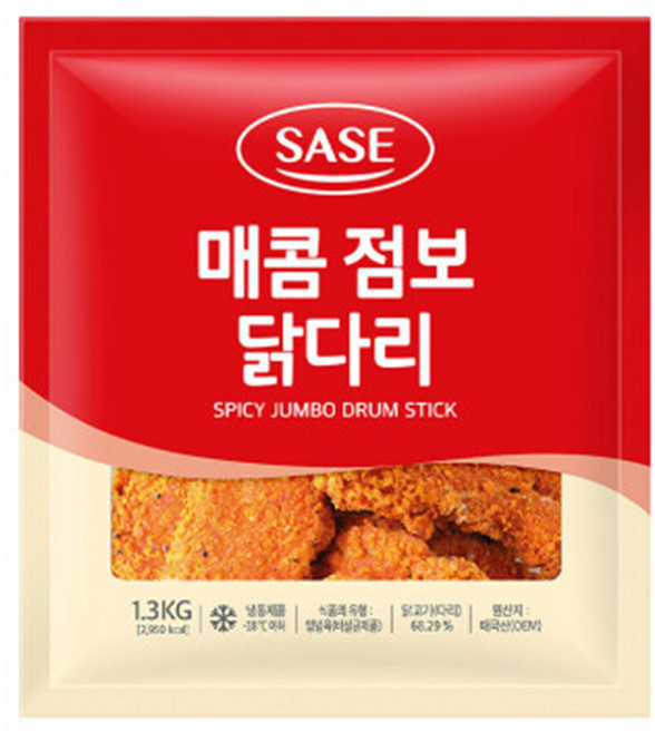 사세버팔로윙 버팔로봉.사세가라야게 사세치킨너겟 사세오리슬라이스 사세점보닭다리 사세순살치킨 사세후라이드근위, 04.사세 매콤 점보닭다리1.3kg, 04.사세 매콤 점보닭다리1.3kg