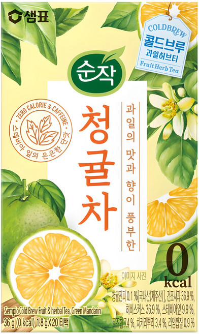 순작 청귤차, 1.8g, 20개입, 1개