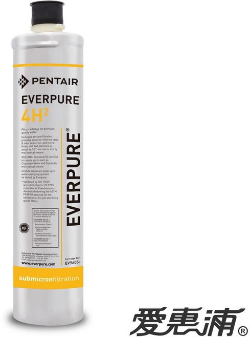 Everpure 愛惠浦 PurVive 4H2 除鉛抑垢淨水濾心/濾芯【0.2微米】, 1個
