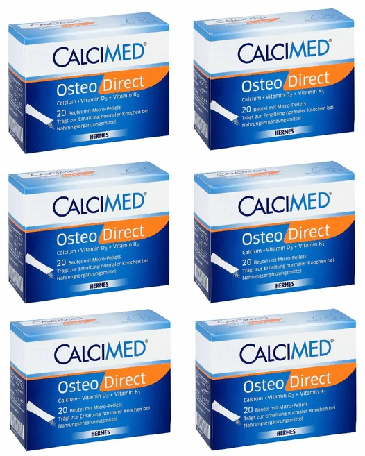 칼시메드 오스테오 다이렉트 칼슘+비타민 20정X6개 / CALCIMED, 20정, 6개 - 쿠팡