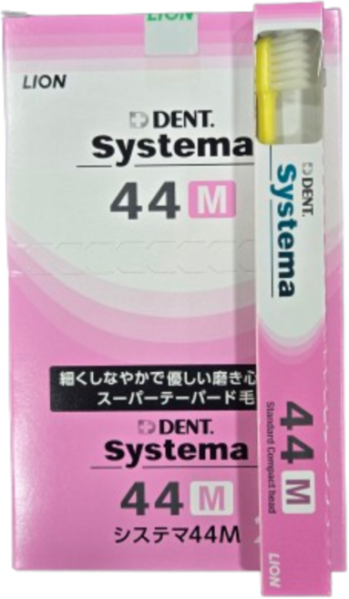 시스테마44M칫솔 작은헤드 부드러운미세모 옵션택일, 1세트, 5개입