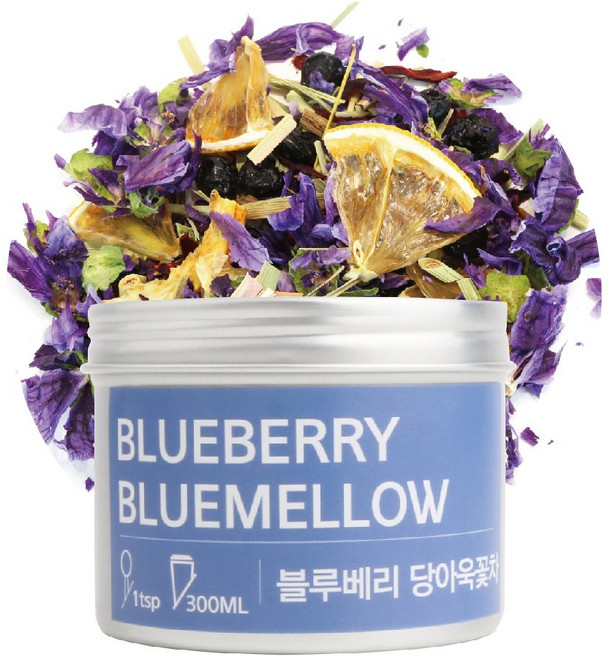 당아욱꽃차 블루베리차 과일차 블렌딩차 꽃차, 1개, 1개입