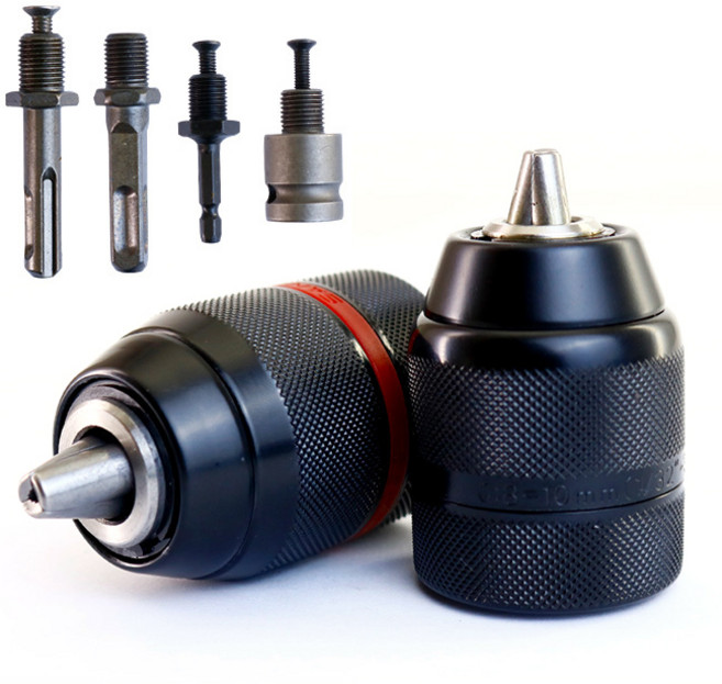 總盛工具 電鑽快速夾頭 - 六角轉三爪 電錘/電動扳手/電動起子/砂輪機適用, 1個