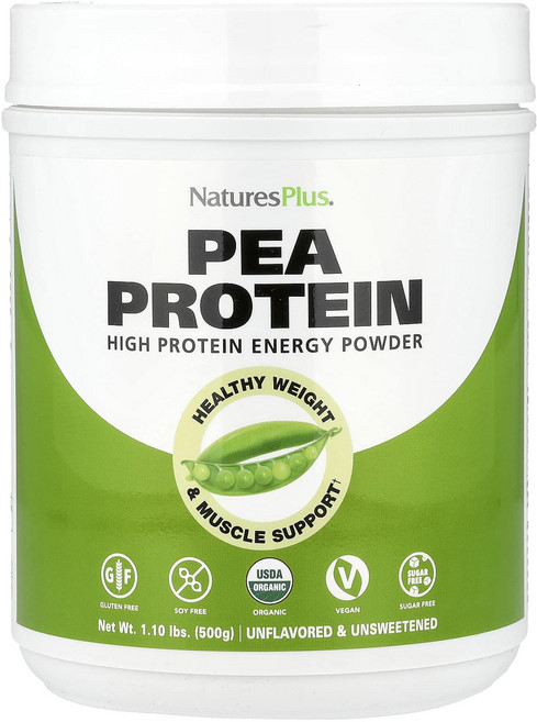 아무거나드시면안되고 NaturesPlus 완두콩 단백질 무맛 500g(1.1lb) 품격있는상품선택하세요, NaturesPlus완두콩단백질무맛500g11lb, 500g, 1개