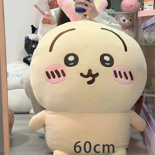 3위 - 먼작귀 치이카와 대형 쿠션 인형 하치와레 우사기 80cm 굿즈 1개, 우사기 × 60cm × 1개