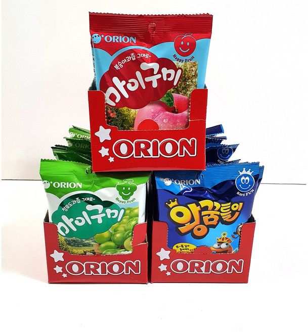 마이구미79g 청포도 복숭아 왕꿈들이80g 오리온, 마이구미복숭아, 1개, 80g