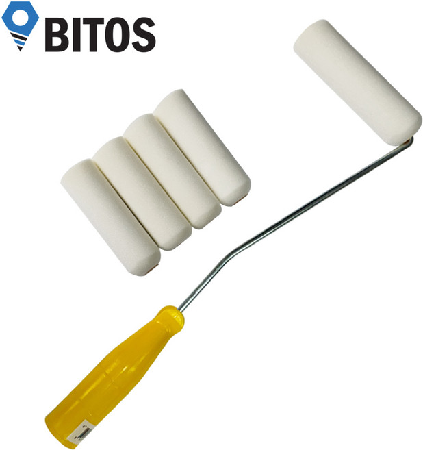 페인팅 스펀지 롤러 수성 로라 핸들1개 리필5개, 1개