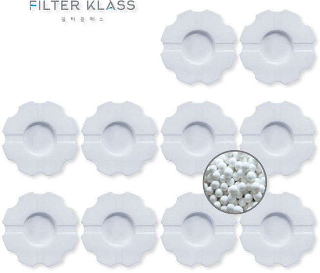 해피달링 세면대 헤드 호환 리필용 염소 필터 4개입, 해피달링 세면대 호환 염소필터 10개, 1개