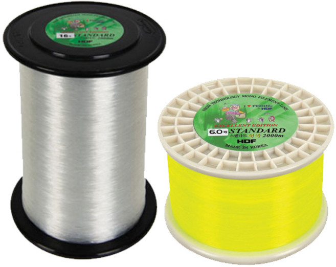 해동 스탠다드 2000m 1호~4호 투명 형광 바다원줄, 1개