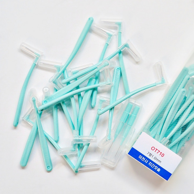 이천사 치간칫솔 OT710- 7형 치간칫솔 1.0mm L형 S, 40개, 1세트, 1mm