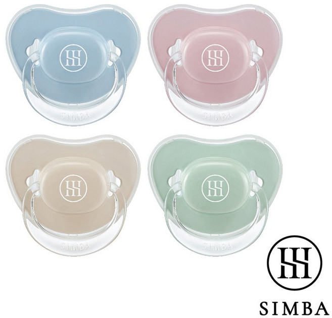 Simba 小獅王辛巴 蘊蜜超柔拇指安撫奶嘴 包色組 (二階段), 1個, 初生-四色各一, 四色