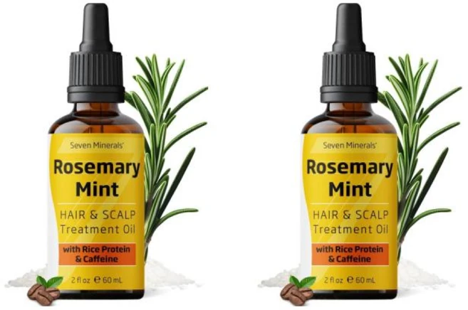 Seven Minerals 세븐미네랄 로즈마리 민트 트리트먼트 오일 60ml 2팩 - 쿠팡