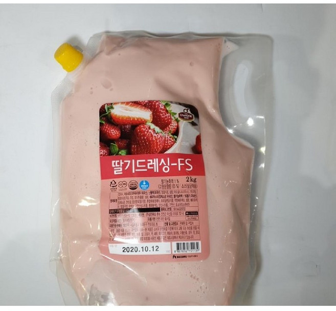 냉장 대상 쉐프원 딸기드레싱 FS 2kg, 1개