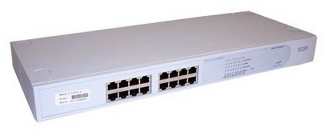 16포트 3C16470 스위칭허브 3com 랙마운트, 1개