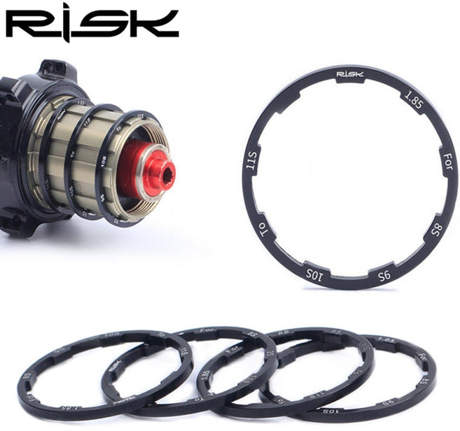 RISK 카세트 휠셋 허브 바디 스페이서링 RD0428, 단일, 2.35mm RA107, 1개