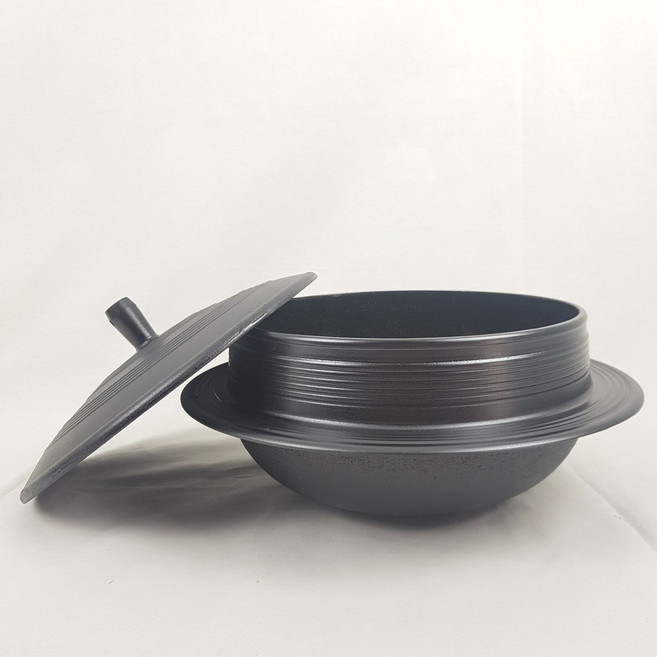 앤트 옛날 맥반석 무쇠 가마솥, 지름20cm, 1개