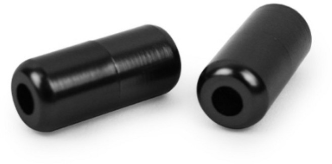 캡슐형 신발끈 버클 매듭없는 운동화끈 고정 잠금 2개 메탈그레이