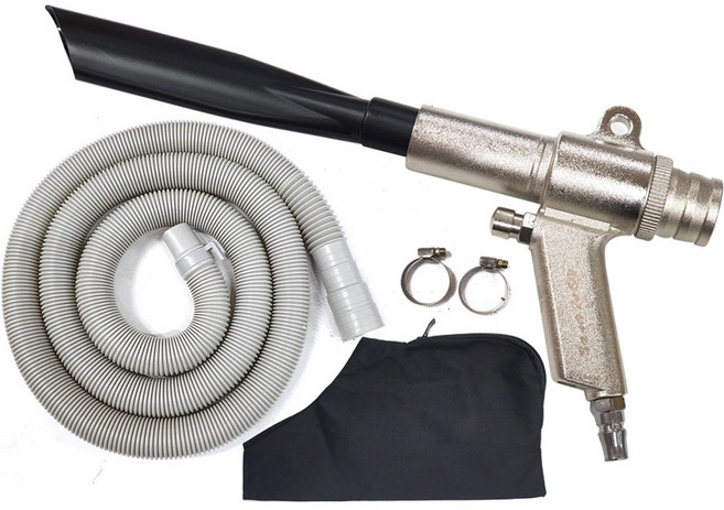 에어 흡입 청소건 언더건 콤프레샤 흡입건 에어 먼지주머니 포함, 1개