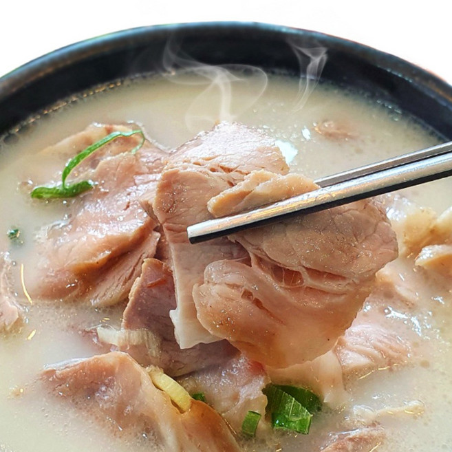 조선 돼지국밥 부산 돼지 수육 국밥 다대기 밀키트, 2세트, 710g