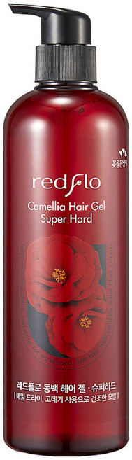 꽃을든남자 레드플로 동백 헤어젤 슈퍼하드, 1개, 500ml