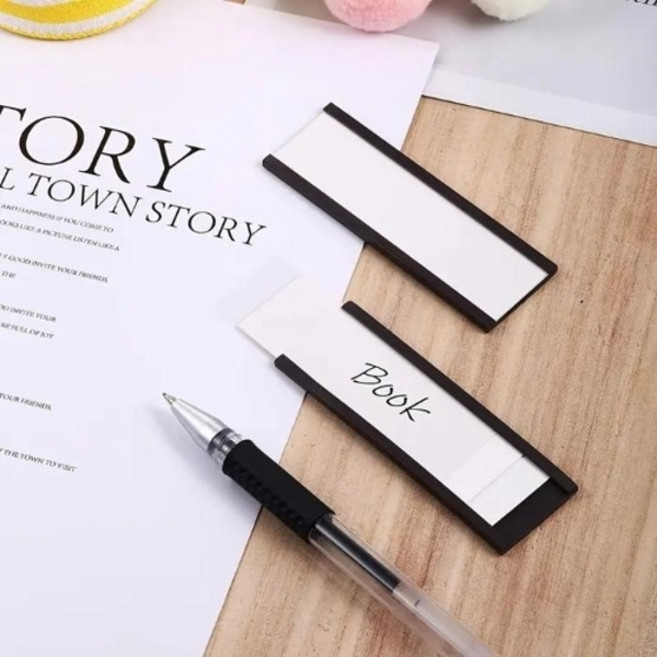 기타 자석 라벨 홀더 철제 선반 마그넷 카드꽂이 정리 이름표 태그 A타입 50.8x12.7mm/철제선반정리라벨/자석이