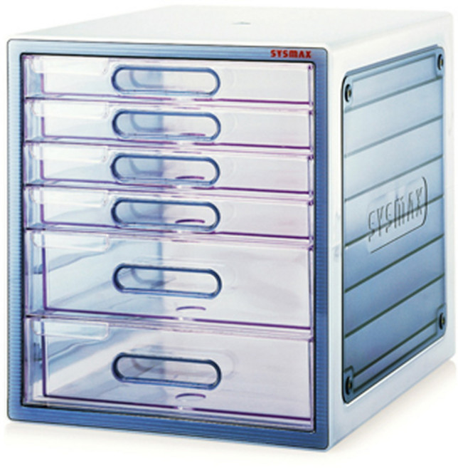 시스맥스 투명 럭스 서류함 6단 10006, 단품, 단품