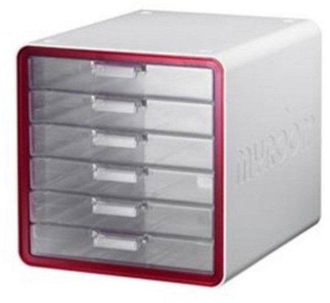 마이룸서류함 10011, RED, 6단