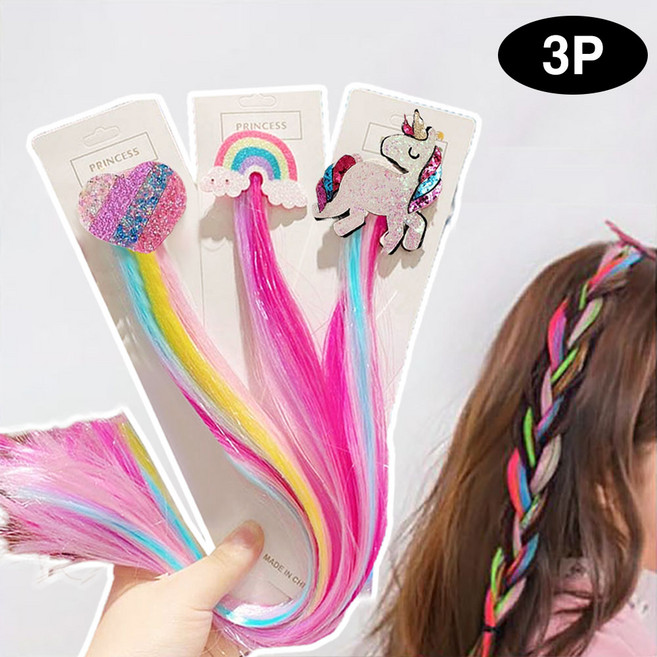 은꽃밴드 유아 슈가 브릿지 가발 머리핀