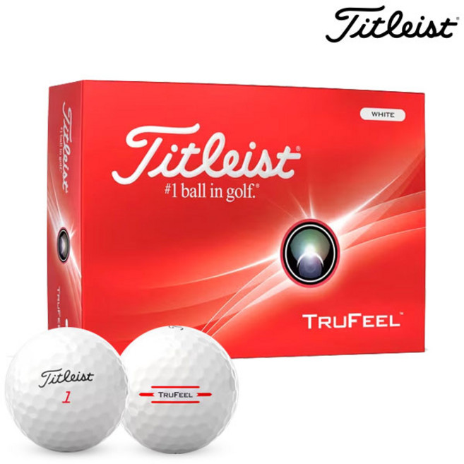 타이틀리스트 2024 트루필 신형 골프볼 2피스, 화이트, 12개입, 1개