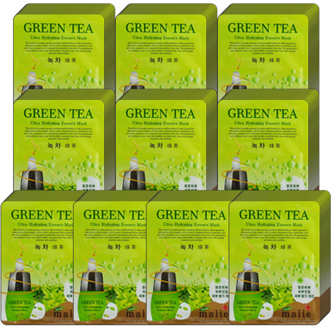 마리에 에센스 마스크팩 녹차 그린티 100매 시트마스크팩, 100개입, 1개