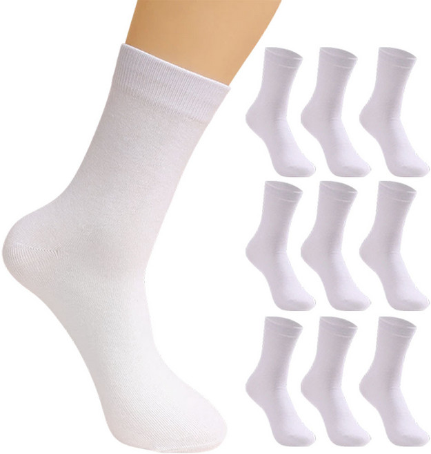 뷰티 남성용 프리미엄 정장 심플 무지 중목 양말 10켤레